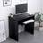 Home Source Newport Space Saving Black Writing Desk 48x80cm