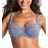 Panache Olivia Full Cup Bikini Top - Navy Gingham