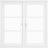 Klarvinduer BH2-6_138 Trä Sidohängt fönster 2-glasfönster 80x60cm