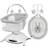 Lionelo Babyschaukel Bella Set Grey Concrete grau