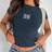 Shein Women Summer Short Sleeve Casual TShirt With Letter Print Round Neck