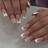 Shein 24pcs/Set Medium Coffin Press On Nails Tips White French & Heart Pattern Acrylic Fake Nail,Fit Perfectly & Medium Length Design,Contain 1pc Jelly Glue