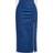 Shein Drawstring Split Thigh Denim Skirt