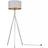 ValueLights Modern Polished Chrome Metal Tripod Floor Lamp