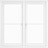 Klarvinduer BH2-4_138 Trä Sidohängt fönster 2-glasfönster 80x45cm