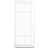 Klarvinduer TD1-10K_138 Trä Sidohängt fönster 2-glasfönster 70x175cm