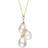 C. W. Sellors Three Stone Necklace - Gold/Pearls