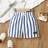Shein Young Boys Patchwork Striped Beach Style Shorts Summer