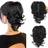 Shein Ponytail Short Curly Wavy Ponytail Extensions Synthetic Clip In Extensions Elegant Daily
