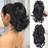 Shein Claw Clip Ponytail Short Curly Wavy
