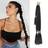 Shein 1 Pc Black Long Braided Ponytail Extension With Hair Tie Straight Wrap Around Extensions Ponytail Soft