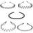 Shein Simple Sports Headbands For Teenagers, Korean Style Grooved Wave Non-Slip