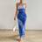 Shein Womens Gradient Bandeau Bodycon Dress With Slit Hem For Summer