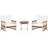 Beliani Stylish 2 Bistro Set
