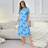 Shein Ladies Stylish Summer Loose And Comfortable Long Butterfly Printed Pajama Night Dress