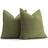 Shein pc Pattern Edged Pillow Soft Snowy Cushion Cover Green (50x30cm)