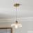 Churchgate Shilton Antique Brass/Clear Pendant Lamp ∅ 23cm