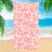 Shein Bohemian Flower Pattern Beach Towel, Oversized Ultra-Fine Fiber Beach Blanket, Super Absorbent Bath Towel, Suitable For Travel, Swimming, Diving, Surfing, Yoga, Camping, Multiple Sizes For Adults, Beach Accessory Summer Travel, Vacation Holiday Bathroom DecorBeach Essentials Towel Pink