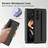 Shein Pc Black Compatible With Samsung Galaxy Z Fold Z Fold Case With Strap AntiScratch Shockproof PC Non Slip Matte Touch Slim Protective Z Fold Phone Ca