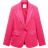 Mango Boreli Linen Suit Blazer - Fuchsia