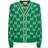 Gucci Intarsia Cardigan - Green/Ivory