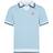 Casablanca Diamont Logo Pique Polo - Pale Blue