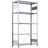 Schulte Lagertechnik X Back Silver Hyllsystem 75x200cm