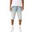 True Religion Men's Ricky Super T Distressed Denim Short - Shore Light Wash With Rips