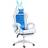 Vinsetto Racing Style Gaming Chair with Footrest Removable Rabbit Ears, Blue