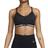 Nike Women's Indy Light Support Padded V Neck Sports Bra - Black/Sail