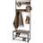House of Home Coat Rack Stand Rustic Brown/Black Hallway Furniture & Accessory