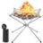 Shatchi Foldable Stainless Steel Mesh Fire Pit