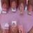 Shein Pcs Press On Nails Long Coffin Fake Nails Glossy Glue Nails French