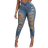 Shein SXY Plus Size Stretchy Ripped Skinny Jeans