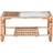 Home ESPRIT Rattan Natural/Transparent Coffee Table 46x76cm