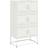 vidaXL 846493 White Skænk 68.5x123.5cm
