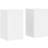 vidaXL Plantestativer 2 Stk 30x30x50 Cm Konstrueret Træ Hvid Planteopsats