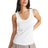 Tu Classic Ribbed Vest Top - White