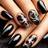 Shein pcs Gothic Coffin Shaped Long PressOn Nails With Rose Perfect For Parties Or Daily Wear Your Charm 24-pack