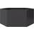 vidaXL Garden Planter Black Hexagon 104x90x45 cm