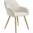 tectake Marilyn Cream/Gold Kitchen Chair 82cm