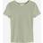 H&M Ladies Green Ribbed modal-blend T-shirt