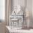 CARME Ruby Rozanna Grey Dressing Table 40x80cm 2pcs