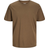 Jack & Jones Plain Crew Neck T-shirt - Brown/Canteen