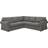 Ikea EKTORP Hakebo Dark Grey Soffa 243cm 4-sits