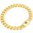 Nuragold Royal Monaco Miami Cuban Link Chain Bracelet 9mm - Gold