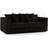 Furnishings For Less UK Luxor Black Sofa 3 Seater