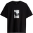 H&M Loose Fit Printed T-shirt - Black/Car