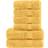 vidaXL Solund Handduk Guld (140x70cm)