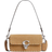 Coach Studio Baguette Bag With Rivets - Silver/Peanut